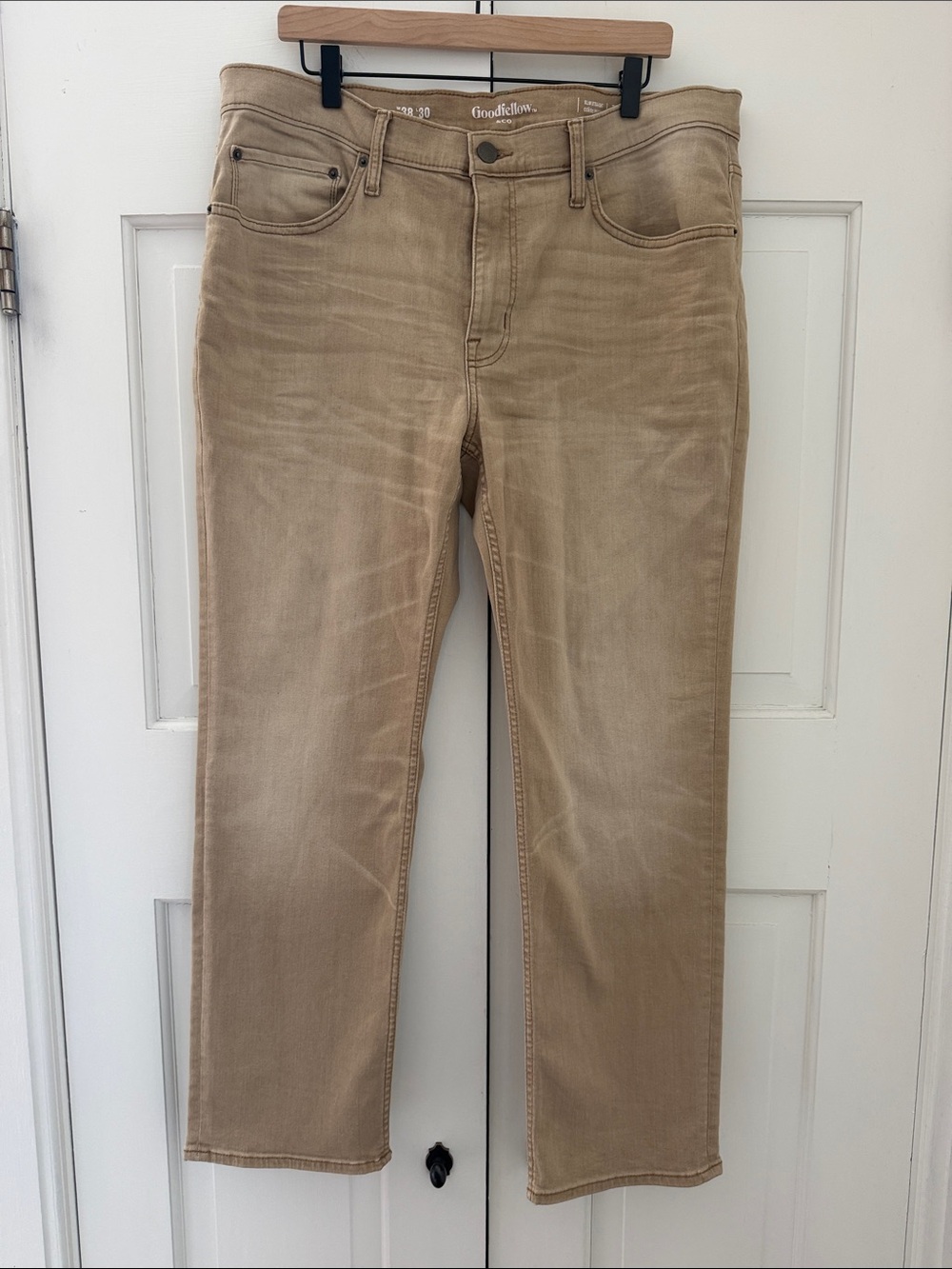 Goodfellow & Co Men's Tan Straight-Leg Jeans